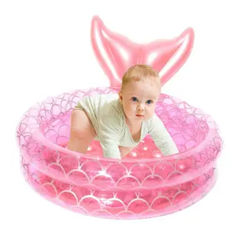 Розовый Круглый надувной бассейн 90120150 см ПВХ Детский бассейн Открытый Летний Надувной бассейн Ванна для детей