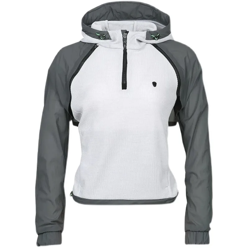 AG Golf Clothing Женская куртка с длинным рукавом 2023, Новый Съемный Капюшон, Два Модных Топа, Спортивная Дышащая одежда для гольфа