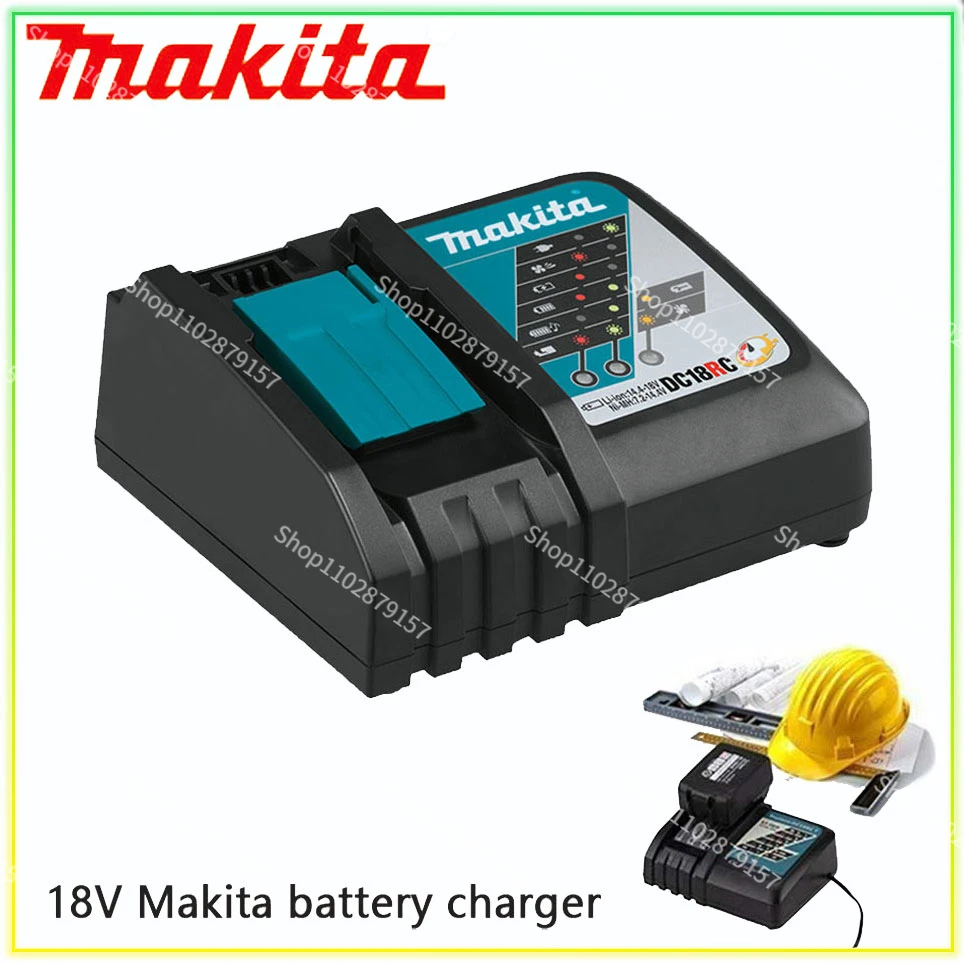 Оригинальное Зарядное устройство Makita 14,4 В 18 В DC18VRC Зарядное Устройство Makita 6000 мАч Bl1830 Bl1430 BL1860 BL1890 Зарядное Устройство для Инструмента USB Prot
