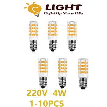 1-10 шт. светодиодная кукурузная мини-лампа AC220V E14 супер яркая теплая белая 4 Вт подходит для хрустальной лампы освещения гостиной и спальни
