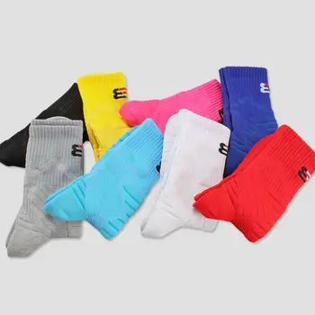 1 Пара Носков для бега, эластичные, с высокой эластичностью, баскетбольные носки с махровым низом для занятий спортом, велосипедные носки, спортивные носки