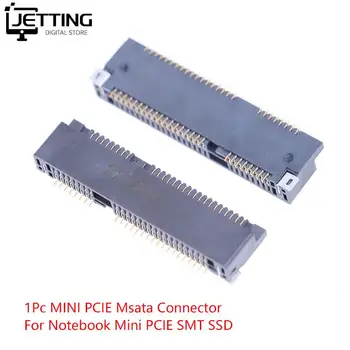 1 шт. Mini PCI-E PCI Express PCIe mSATA 52pin, Разъем высотой 4,0 мм, Гнездовой разъем, адаптер на борту SMT для SSD