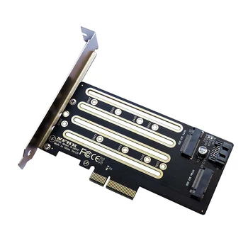 1 шт. SSD-накопитель NVMe M.2 для PCIe 3.0 4.0 x4, адаптер SATA M.2 SSD для SATA двойного назначения с кронштейном