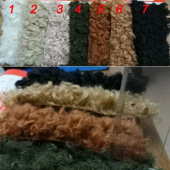 10 см * 160 см Высококачественная рулонная овечья ткань из искусственного меха для зимнего пальто, искусственная рулонная овечья ткань для DIY Меховой материал шириной 160 см JXYF-58A