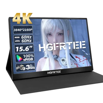 15,6-дюймовый Портативный монитор 4K 3840*2160 100% SRGB 600cd/m2 IPS Для ноутбука Xbox Switch с поддержкой Type-C HDMI