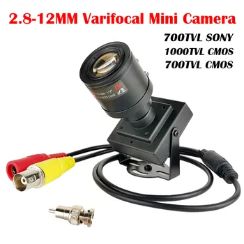 2,8-12 мм Регулируемый Варифокальный Объектив CCD 700TVL Камера 1000TVL/700TVL CMOS CCTV Коробка Безопасности Цветная Мини-Камера Для Обгона Автомобиля