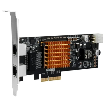 2-Портовая Сетевая интерфейсная карта Gigabit Ethernet PCI-e x4 X8 X16 с чипом Intel 350 10/100/1000 Мбит/с с 2 Профильными кронштейнами