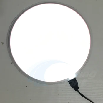 200 шт./лот, белая EL-панель диаметром 16 см, EL-подсветка, EL-лист, EL Light paper