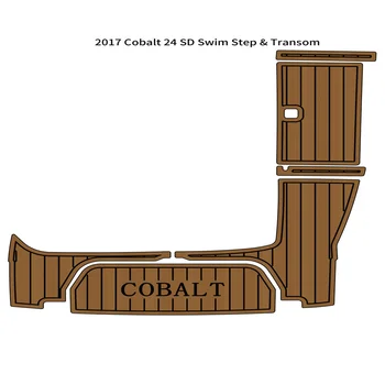 2017 Cobalt 24 SD Коврик для транца для плавания, Лодка из пены EVA, Коврик для пола из искусственного тика