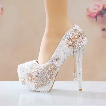 2021 весенние тонкие туфли на высоком каблуке-шпильке с жемчужными кисточками, банкетное платье, белые свадебные туфли, большие размеры, женская обувь для подружек невесты