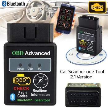 2022 Bluetooth V2.1 Mini Elm327 Obd2 сканер OBD Автомобильный диагностический инструмент, считыватель кодов для Android, Windows, для Symbian
