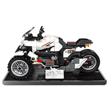 2022 Высокотехнологичные игрушки для сборки мотоциклов, 346 шт., строительные блоки для трехколесных мотоциклов, кирпичи MOC, Рождественские подарки