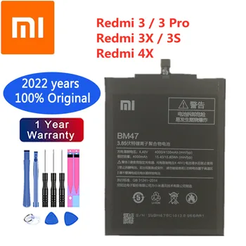 2022 Года Оригинальная Сменная Батарея BM47 4100mAh Для Xiaomi Redmi 3/3 S/3X/3 Pro/4X Оригинальные Аккумуляторы для телефона