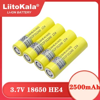 2023 Liitokala Новый Оригинальный Литий-ионный аккумулятор HE4 18650 2500 мАч 3,7 В, мощные аккумуляторные батареи для использования с электроинструментами