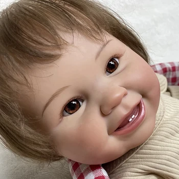 21-дюймовая кукла-реборн, высококачественная живопись, реалистичные игрушки для новорожденных, кукла-реборн, детские игрушки, подарок на День рождения, Рождественский подарок