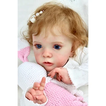 24-дюймовая высококачественная Уже готовая расписная кукла ручной работы Reborn Baby Doll Missy, реалистичная Мягкая на ощупь 3D кожа, видимые вены