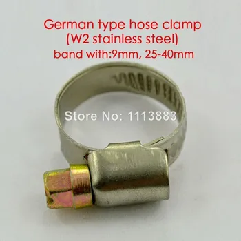 25-40 мм Регулируемый шланг в немецком стиле, 9 мм зажим для ленты