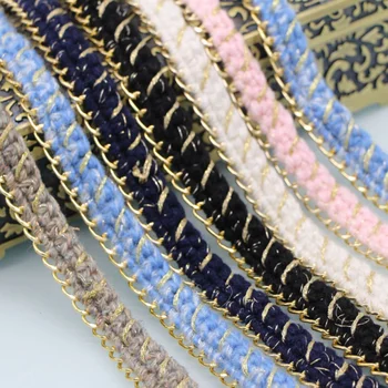 37 Ярдов Корейской Красочной плетеной тесьмы, Плетеная кружевная тесьма GoldYarn, аксессуары для одежды DIY
