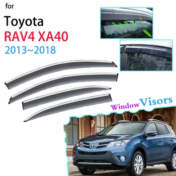 4x Дефлектор для Toyota RAV4 RAV 4 XA40 2013 ~ 2018 Оконные Козырьки Тент Защита От Солнца и Дождя Защита От Солнца Автомобильные Аксессуары 2014 2015