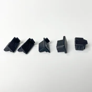 500 компл. 6 шт. Черные Силиконовые Пылезащитные Заглушки Комплект USB HDM Интерфейс Защита от пыли Крышка Пылезащитный Штекер для Игровой Консоли PS5 Аксессуары Часть