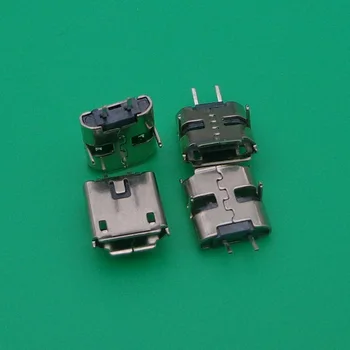 500 шт./лот, шт Micro USB 2pin Разъем типа B для мобильного телефона, разъем Micro USB Jack, 2-контактный разъем для зарядки