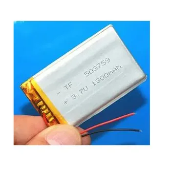 503759 3,7 В 1300 мАч литий-полимерная литий-ионная аккумуляторная батарея Li-po для GPS-навигатора