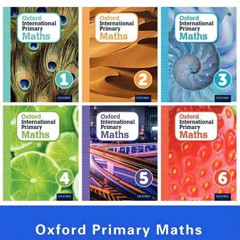 6 книг Английский Оксфордский Международный Начальная Математика Математический уровень 123456 Учебник Студенческие Книги Учащиеся Младшего возраста Дети