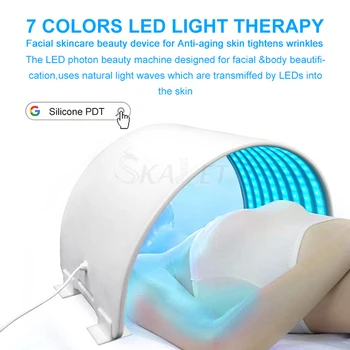 7 Цветов LED PDT Beauty Instrument LED Photon Therapy Омолаживающая Маска для лица