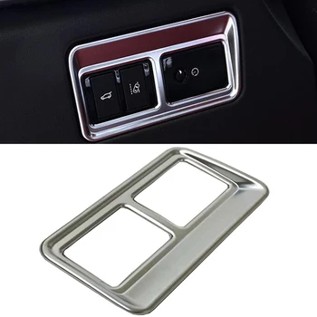 ABS Хромированная Внутренняя Консоль, Задняя кнопка включения багажника, Накладка Для Jaguar F-pace 2016 2017, Автомобильные аксессуары