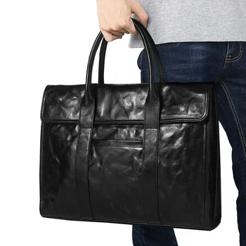 AETOO Мужская сумка из натуральной кожи растительного дубления, портфель из воловьей кожи с принтом царапин для рук, сумка для компьютера, сумка из воловьей кожи, модная мужская сумка