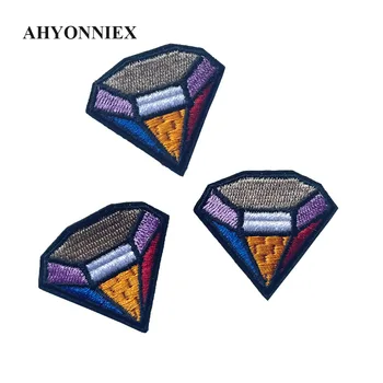 AHYONNIEX 10 шт./лот, красочные нашивки с рисунком из алмазной вышивки для одежды 