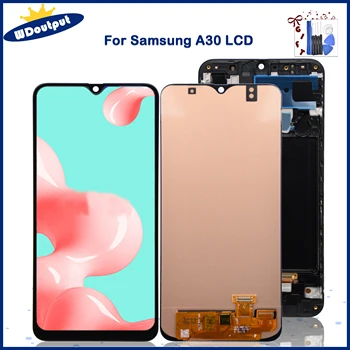 AMOLED Для Samsung Galaxy A30 ЖК-дисплей с Сенсорным экраном, Дигитайзер В Сборе Для Samsung Galaxy A30 A305/DS A305F A305FD A305A LCD