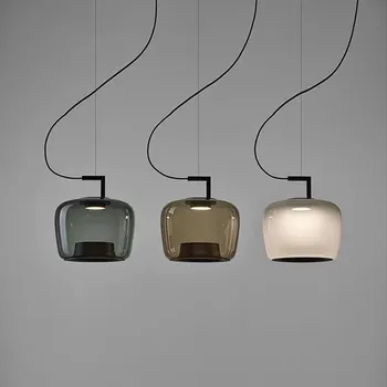 Brokis Двойные подвесные светильники Nordic Creative Стеклянная подвесная лампа для гостиной, спальни, прикроватной тумбочки, домашнего декора, ресторана, светодиодная лампа