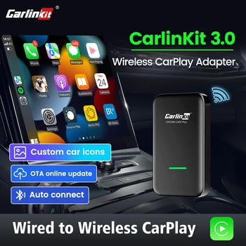 Carlinkit 3.0 Беспроводной активатор CarPlay Waze Auto для AUDI BENZ-Mercedes Cadillac Chevrolet Citroen Ford Honda Hyundai Jeep Kia