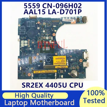 CN-096H02 096H02 96H02 Для DELL Inspiron 5559 Материнская плата ноутбука С процессором SR2EX 4405U AAL15 LA-D701P 100% Протестирована, работает хорошо