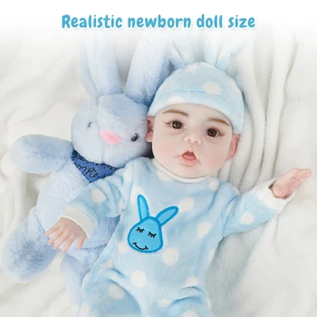 CUAIBB 2,8 кг 45 см Полное Силиконовое Тело Reborn Baby Doll Ручной Работы Принцесса Малыш Bebe Игрушка 3D-Краска Кожа с Веной Для Подарка Девушке