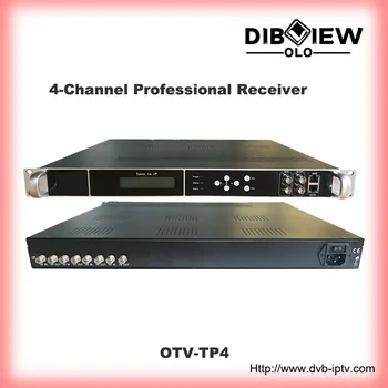 DIBVIEW OTV-TP4 Профессиональная головная станция цифрового телевидения с 4 каналами передачи данных RF FTA тюнер 2 * Шлюз ASI-IP ASI BISS Спутниковый ресивер
