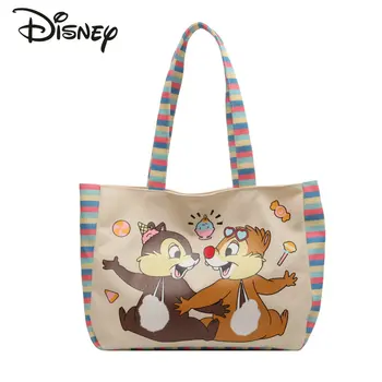 Disney/ новая женская сумка через плечо, модная высококачественная холщовая женская сумка с героями мультфильмов, повседневная универсальная сумка для покупок большой емкости