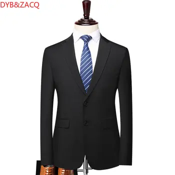 DYB & ZACQ Мужской Деловой Повседневный Джентльменский пиджак 2022, Весенний Новый Брендовый пиджак для свадебного банкета
