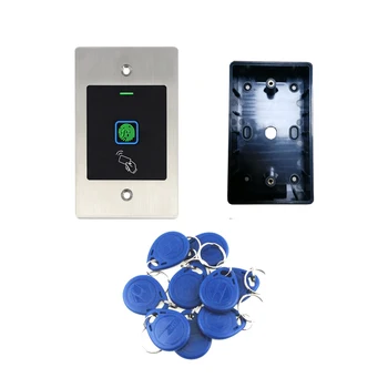 EF2 1000 пользователей WG26 IP66 Водонепроницаемый биометрический RFID-контроллер доступа к двери с отпечатками пальцев RFID Считыватель карт