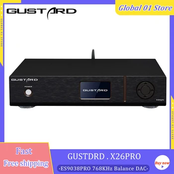 Gustard DAC-X26PRO ESS9038 PRO * 2 MQA DAC USB XMOS XU216 Bluetooth 5,0 CSR8675 LDAC Декодирование DSD512 PCM768KHz HiFi аудио Декодер
