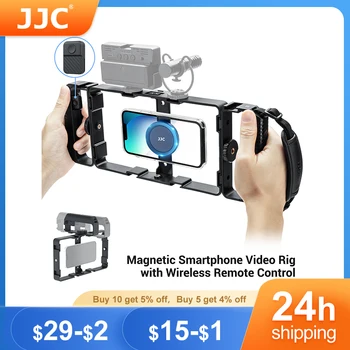 JJC Магнитный Комплект для Видеосъемки смартфонов с Холодным Башмаком, Чехол Для Кинопроизводства, Стабилизатор Видео для Телефона, Крепление для Штатива для iPhone14