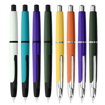 MAJOHN A2 Press Pen Выдвижная Ультратонкая Металлическая черная ручка 0,4 мм с зажимом Версия для Офиса, Школьные принадлежности для бизнеса, Канцелярские принадлежности