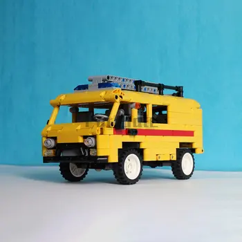 MOC-7534 UAZ-452 Gos Сервисный грузовик Модель строительного блока Сращенная Игрушка-головоломка Детский Электрический подарок