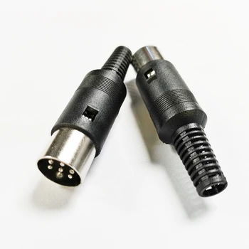 NCHTEK DIN 6pin Штекерный Кабельный разъем 6 Pin с пластиковой ручкой/Бесплатная доставка/25 шт.