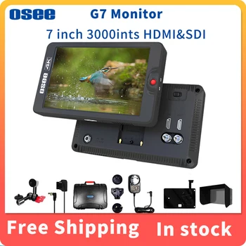 OSEE G7 Монитор 7 Дюймов 3000 Нит Сверхяркая Зеркальная камера Field HDR 1920*1200 Full HD 3G SDI 4K HDM Мониторы