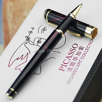 Picasso Темно-красная и золотая Шариковая ручка Matel Roller Для Офиса, дома и школьных письменных принадлежностей BR004