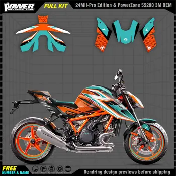 PowerZone для пользовательских командных графических фонов, отличительных знаков, набора наклеек для мотоцикла KTM 20-22 Super duke 1290 004
