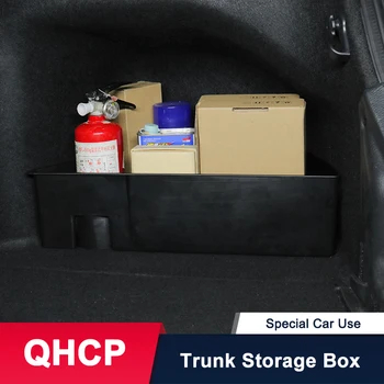 QHCP Автомобильный Багажник Коробка Для Хранения Контейнер Организовать Большую Емкость Для Укладки И Уборки Пластиковая Левая Правая Сторона Черный Для Toyota Camry 2018