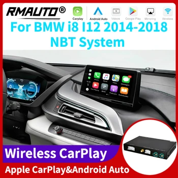 RMAUTO Беспроводная система Apple CarPlay NBT для BMW i8 I12 2014-2018, с функцией Android Auto Mirror Link AirPlay Car Play